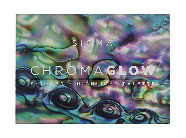 chroma glow shimmer + highlight palette