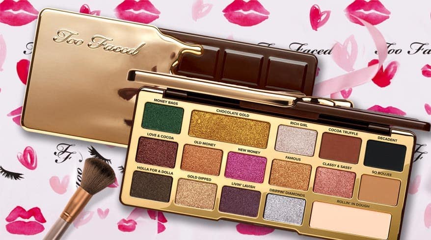 too faced gold chocolate palette