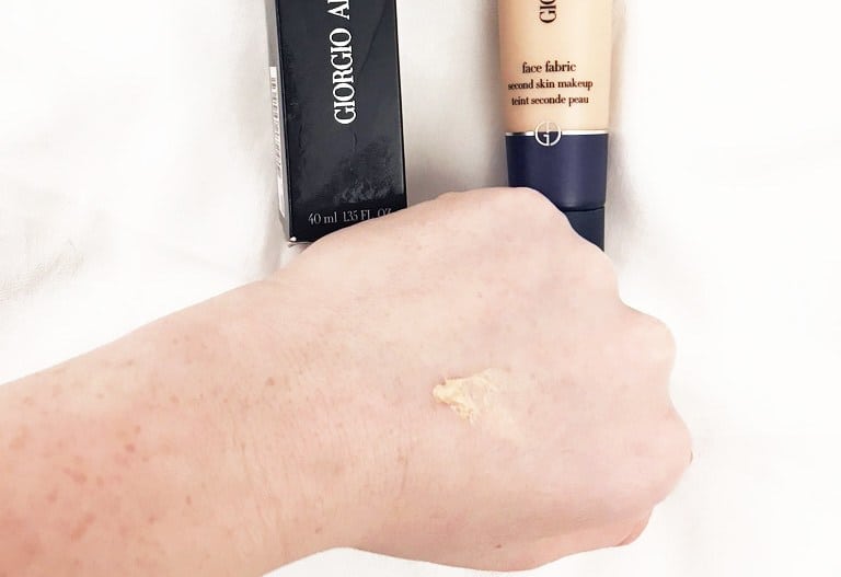 giorgio armani fabric foundation swatches