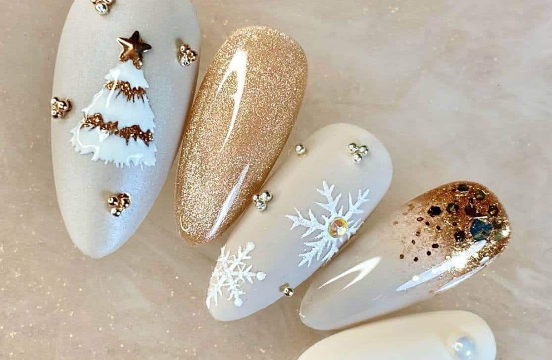 DANNEASY 224 Pieces 16 Sheets Christmas Nail | Ubuy India