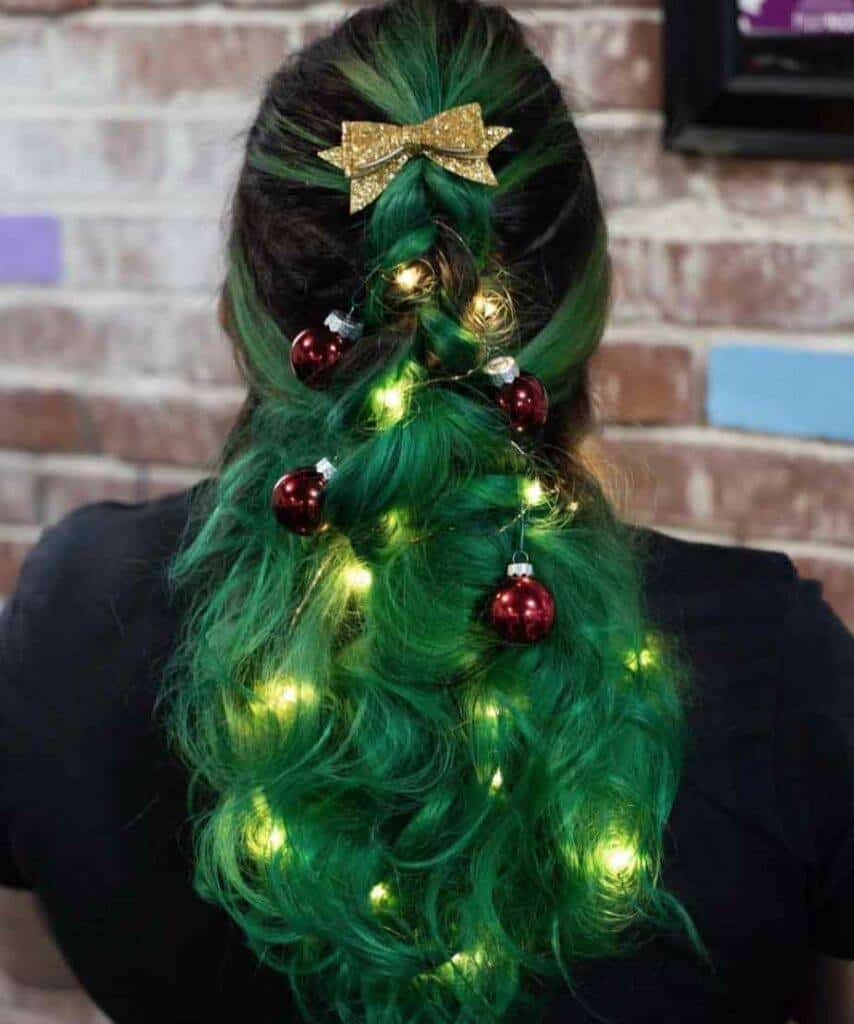 Christmas Tree hairstyle