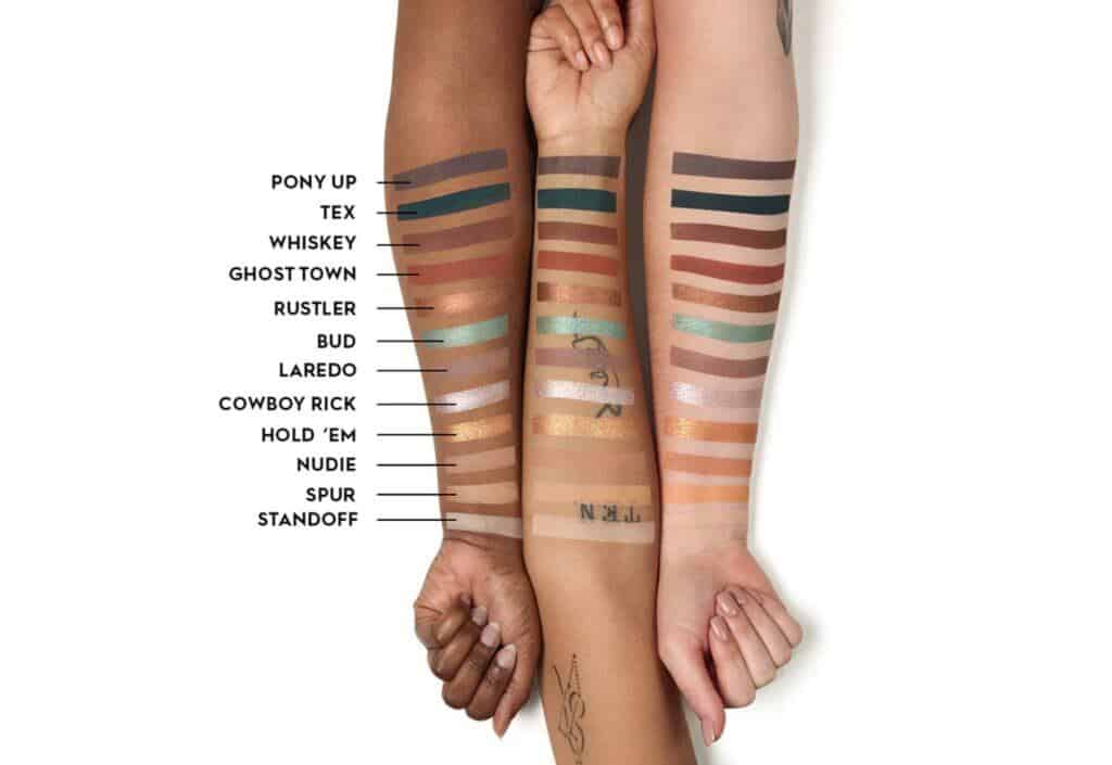 Urban Decay Naked Wild West Eyeshadow Palette swatches