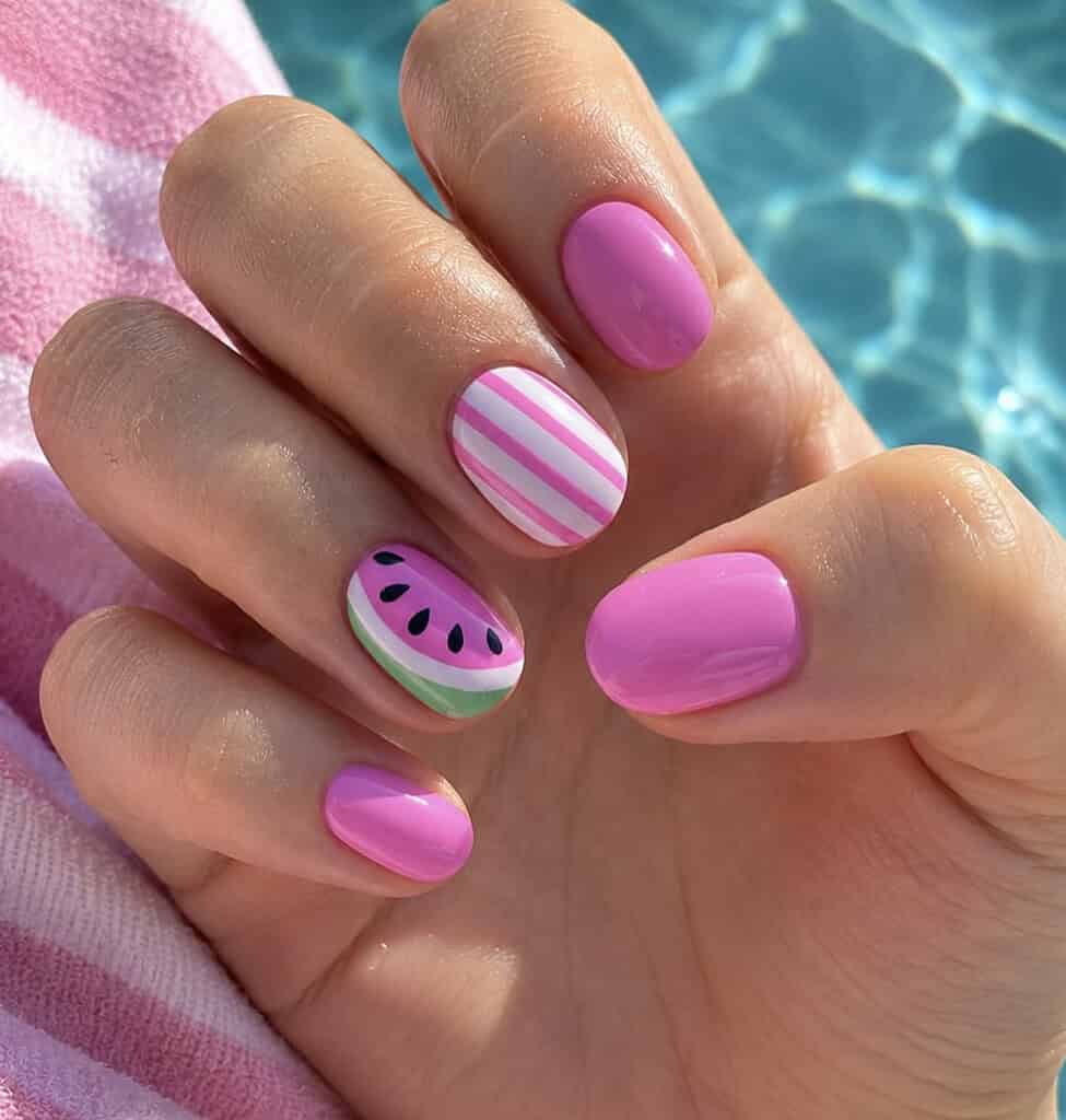 Watermelon Nails