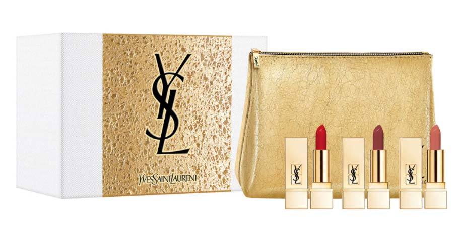 Yves Saint Laurent Travel Size Rouge Pur Couture Lipstick Trio 