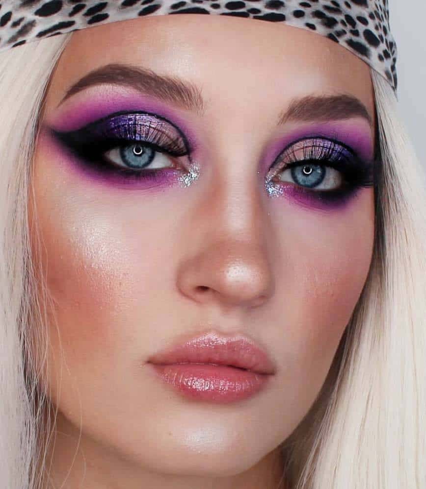 purple smokey eyes