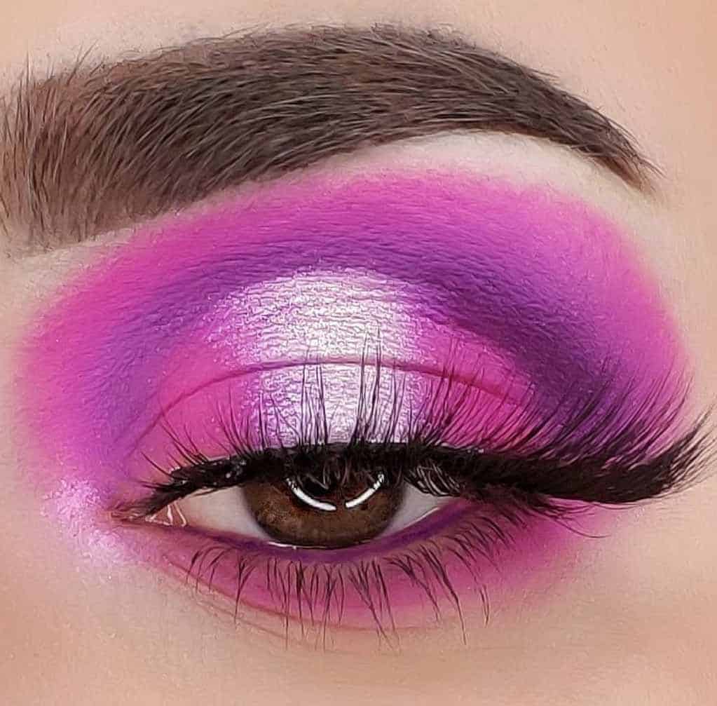 Purple and Pink Halo Eyeshadow