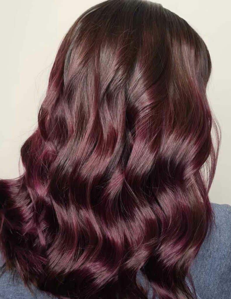 dark cherry hair
