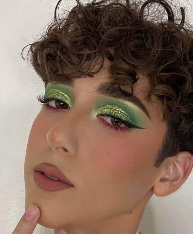 Shimmery Green Eyeshadow