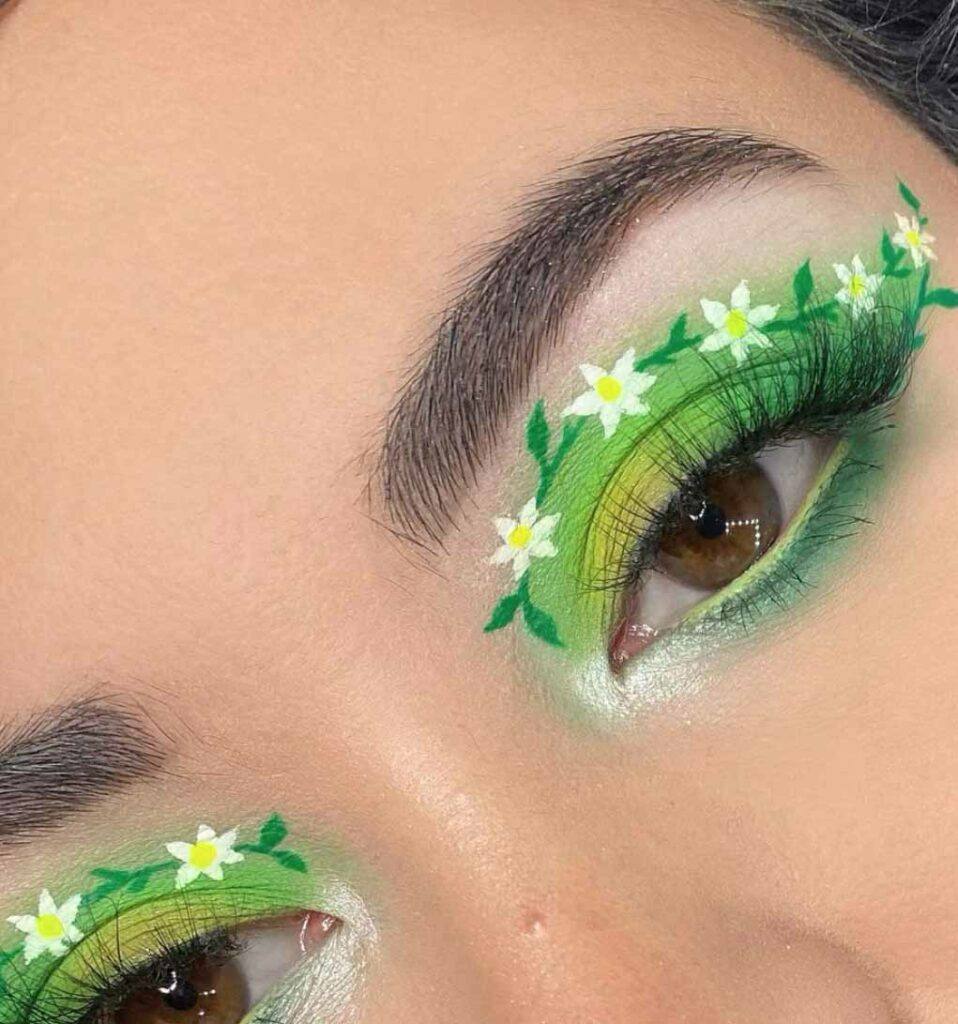 Green Daisy spring eyeshadow