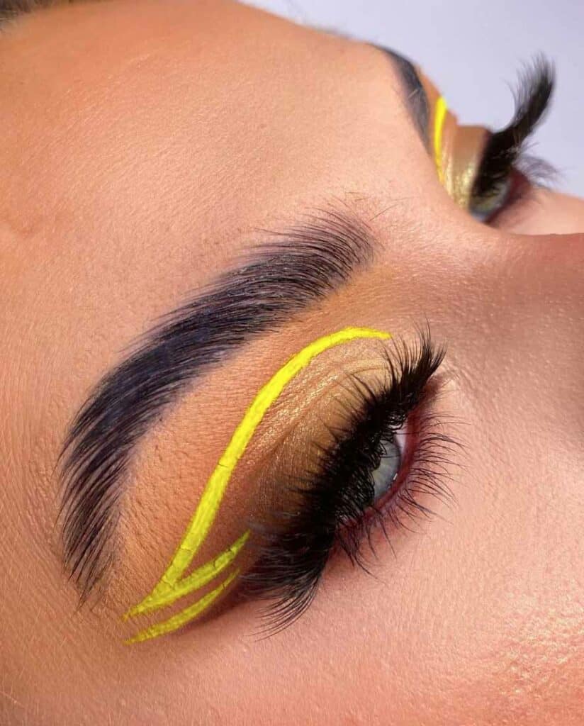 Neon graphic liner