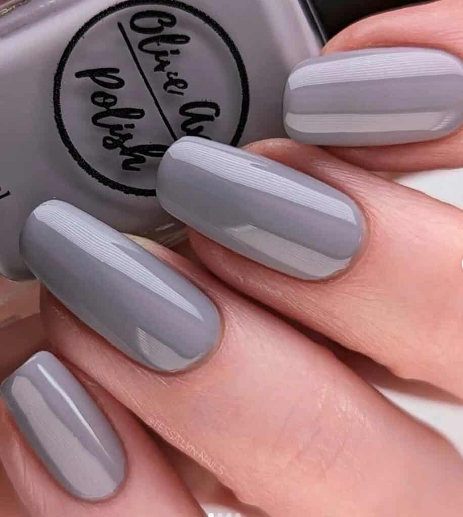 Purple Gray Nails