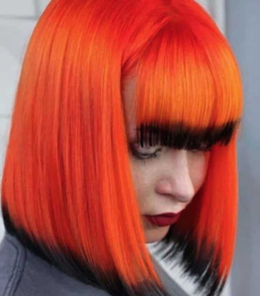 Pumpkin Colored Hair