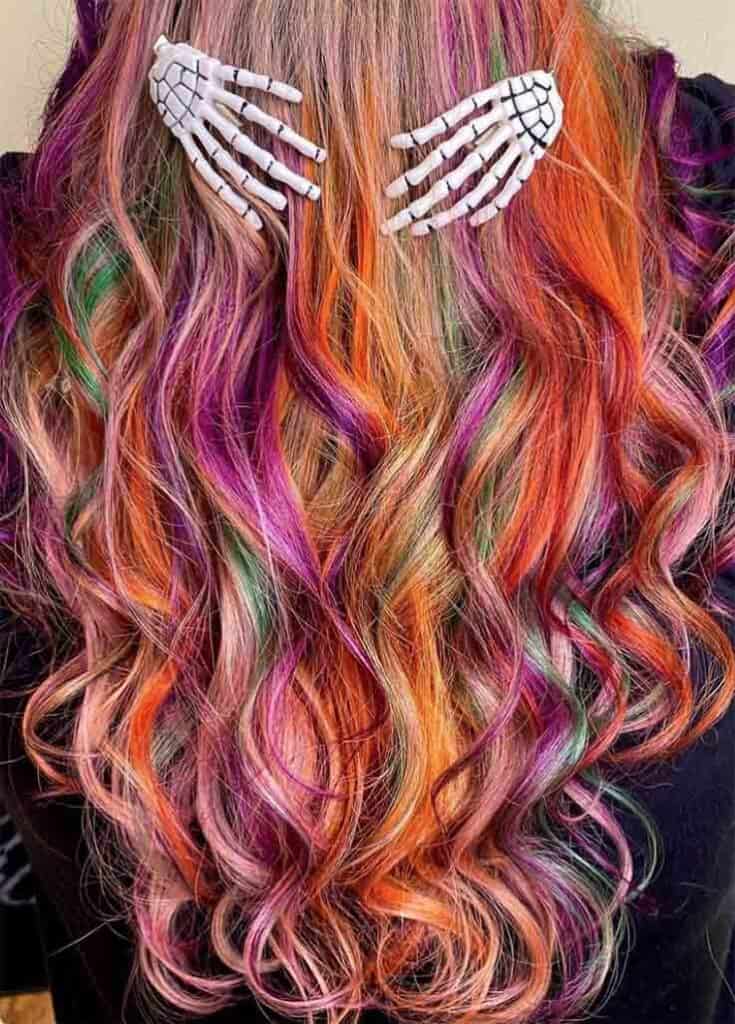 Colorful Skeleton Hair