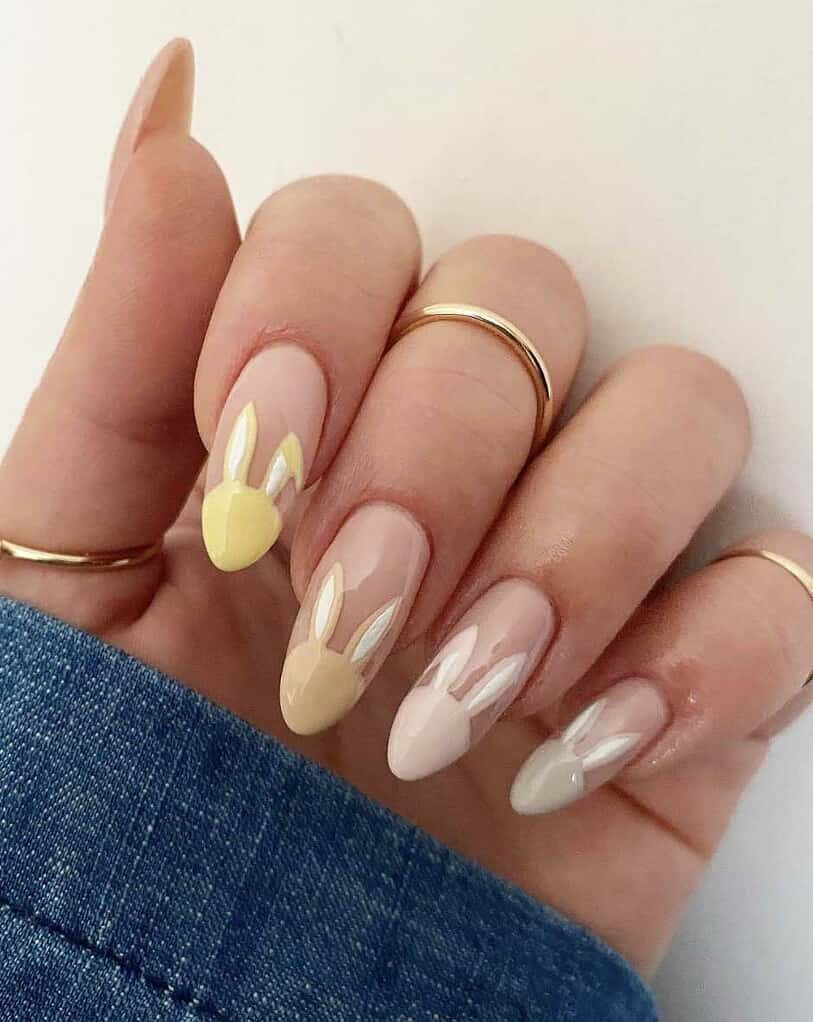 Bunny Easter Nails