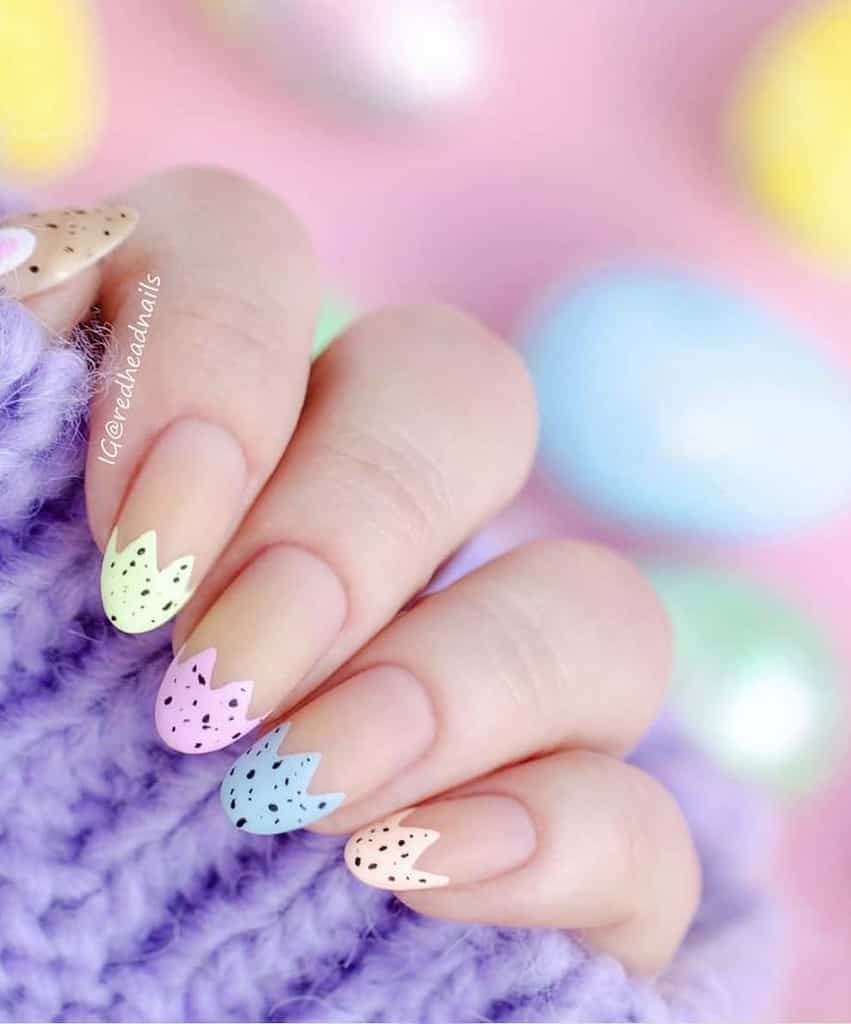 Egg French Manicure