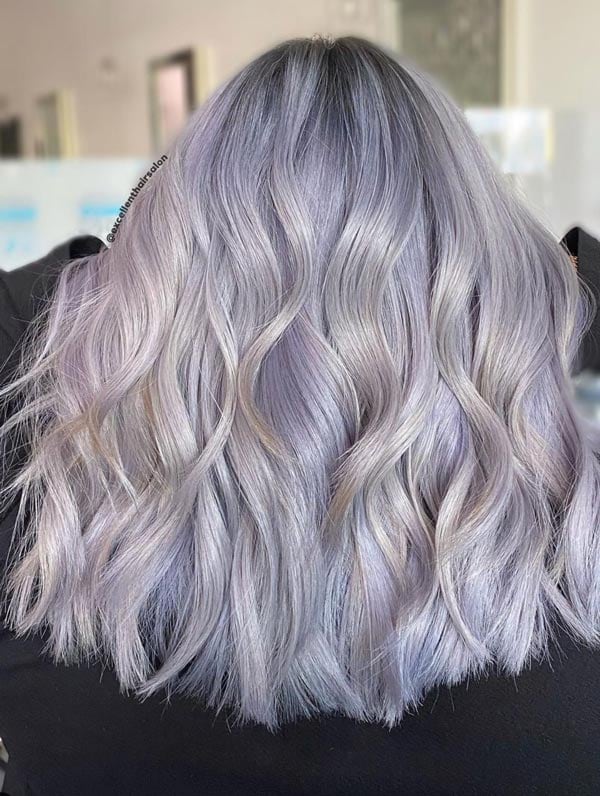 Icy Lavender Hair Color