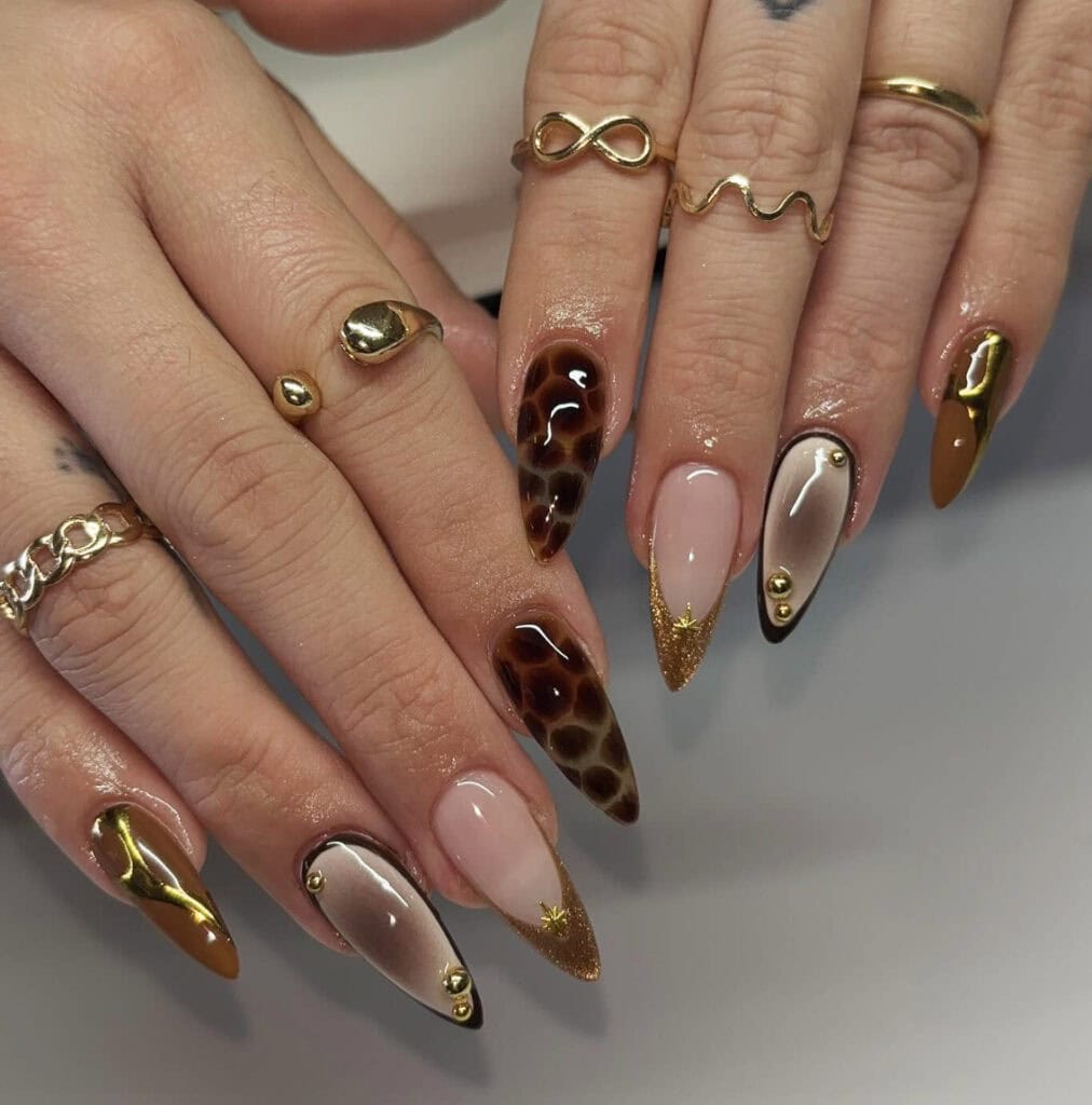 Tortoise Shell Nails