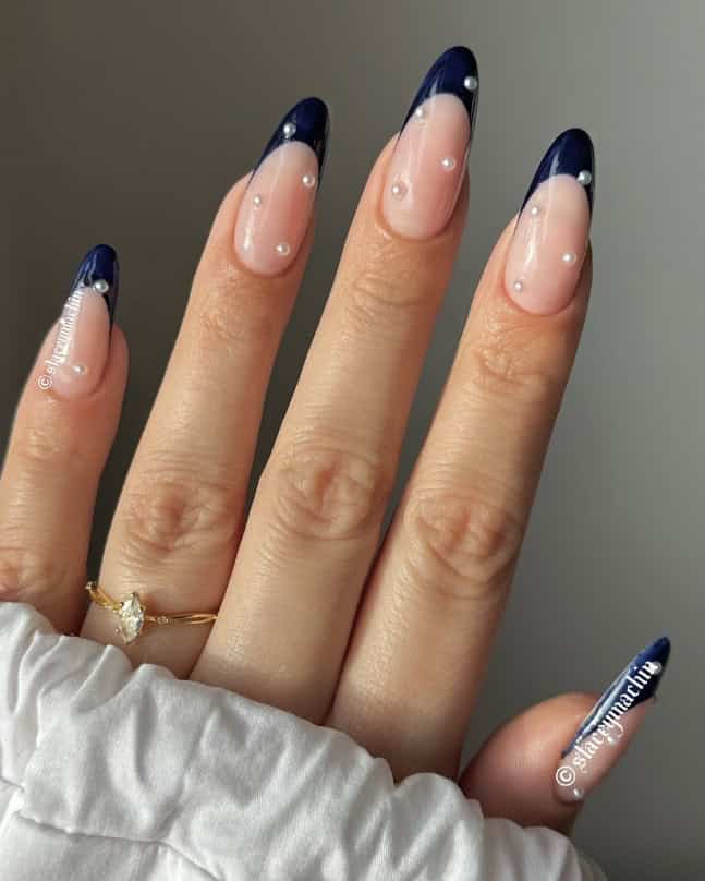 Navy and Pearls