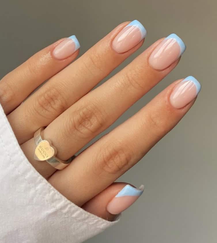 Pastel Blue Tips