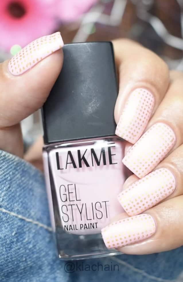  Pink & Gold Stamping