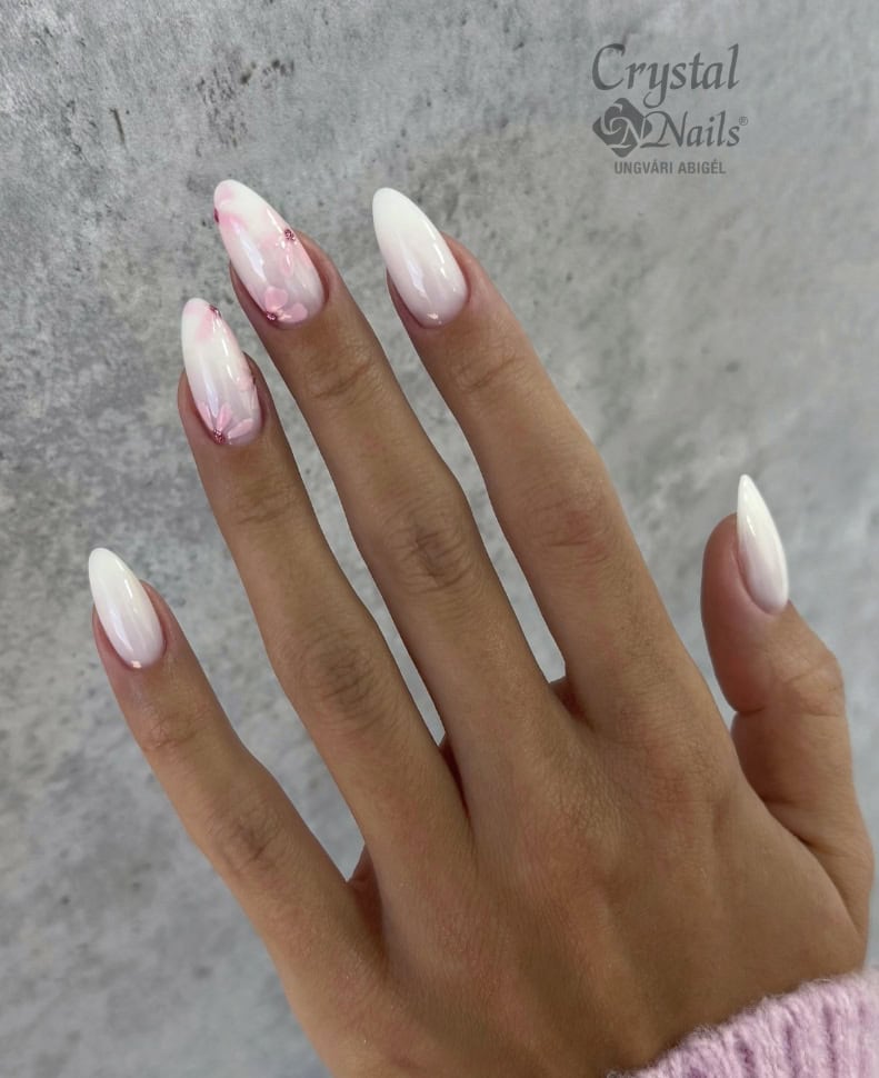 Floral Pink & White