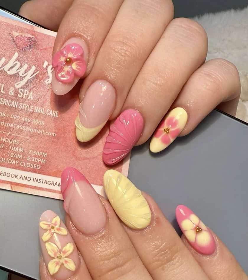 tropical nail set
