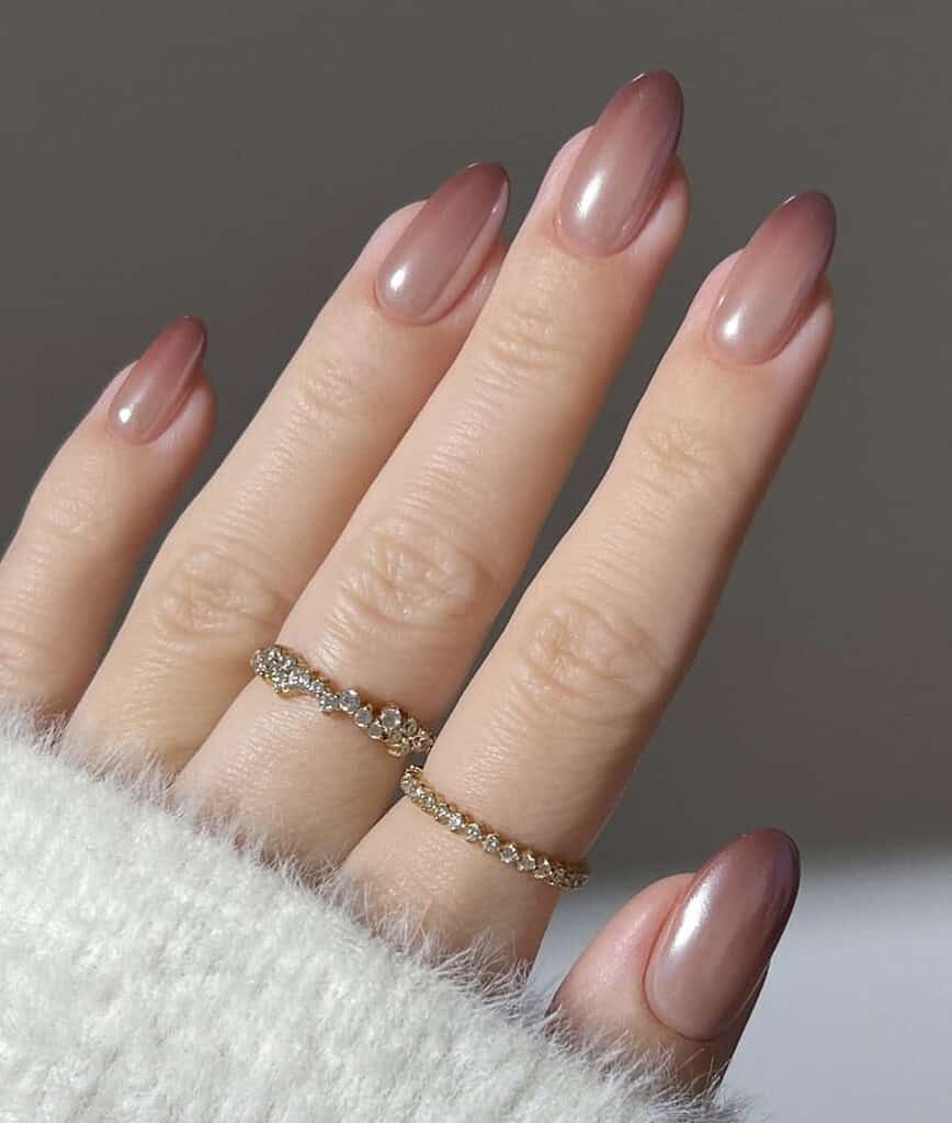 Mocha Ombre Nails