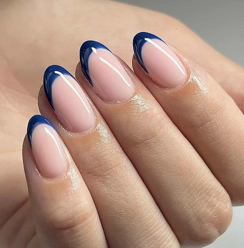 Navy French Tips