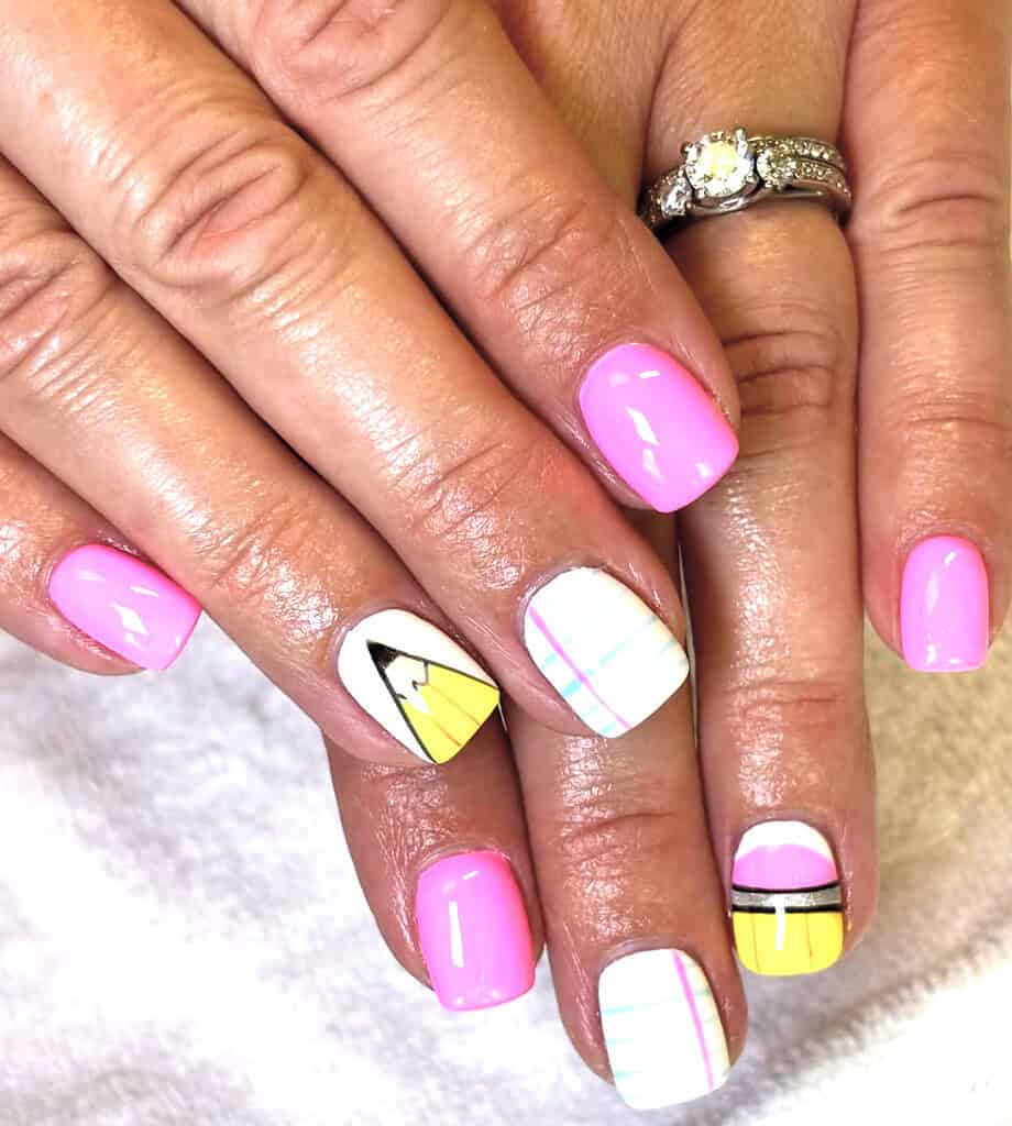 Pencil Nail Art