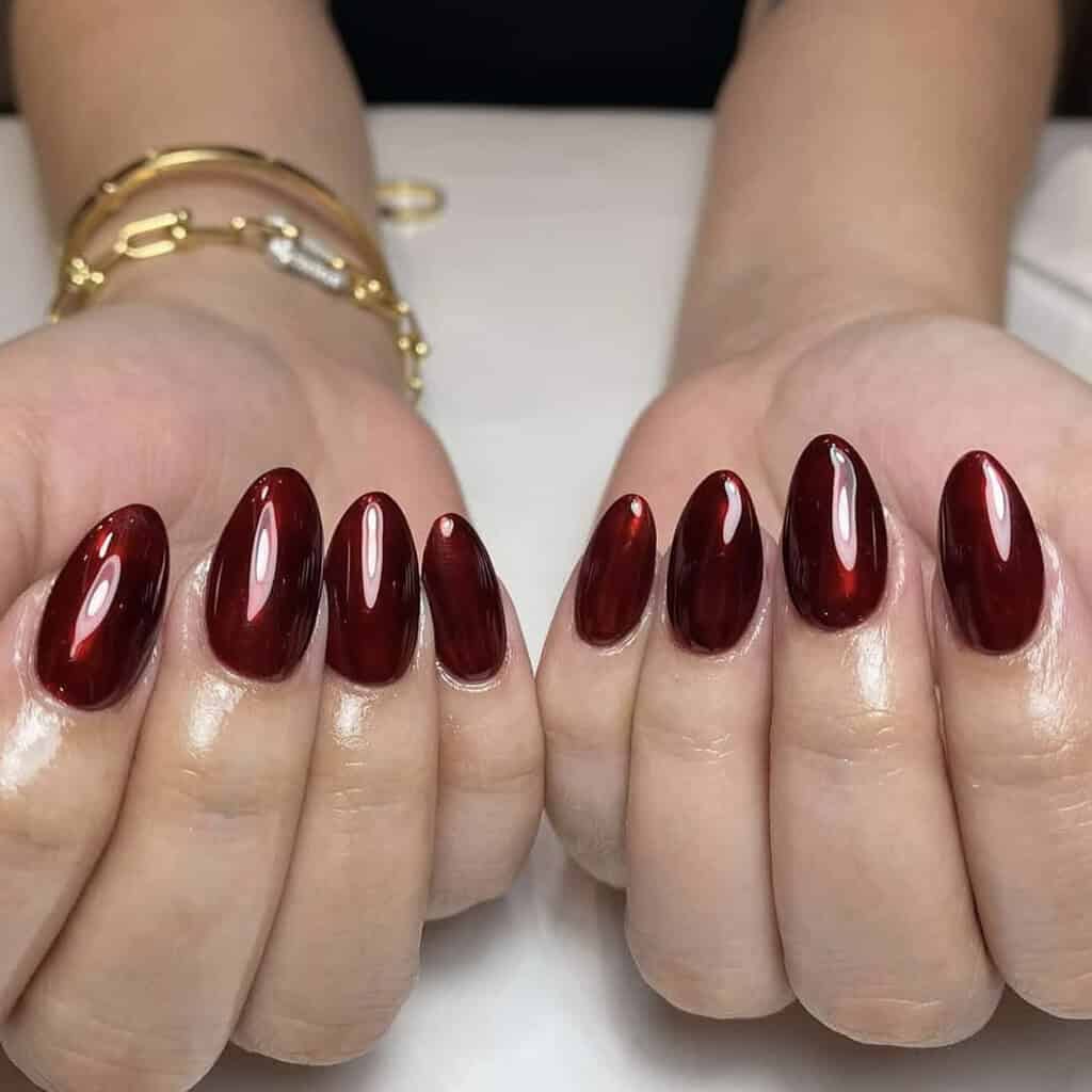 Mirror Finish in Deep Red