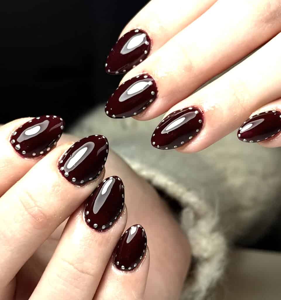 Rhinestone Cluster Nails